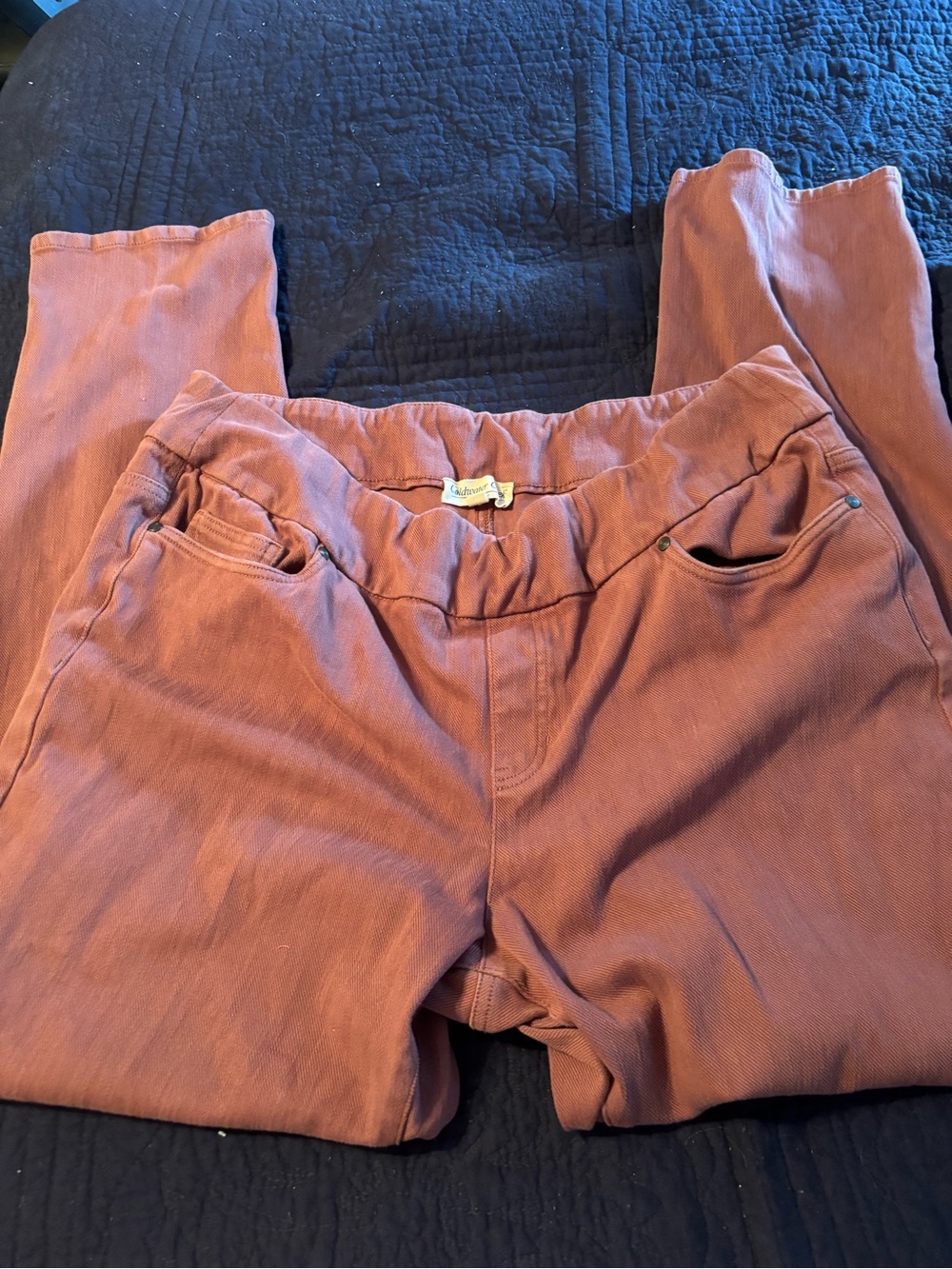 Coldwater Creek Canyon Rose Knit Denim Jeans